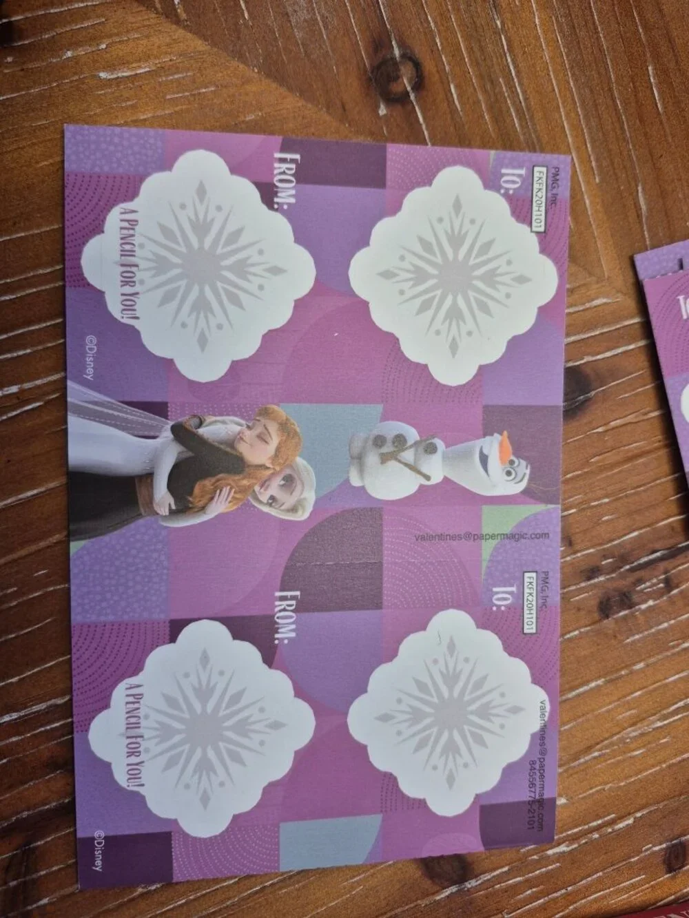 Disney Frozen II Valentines & Pencils Set 16 Count Ages 3+